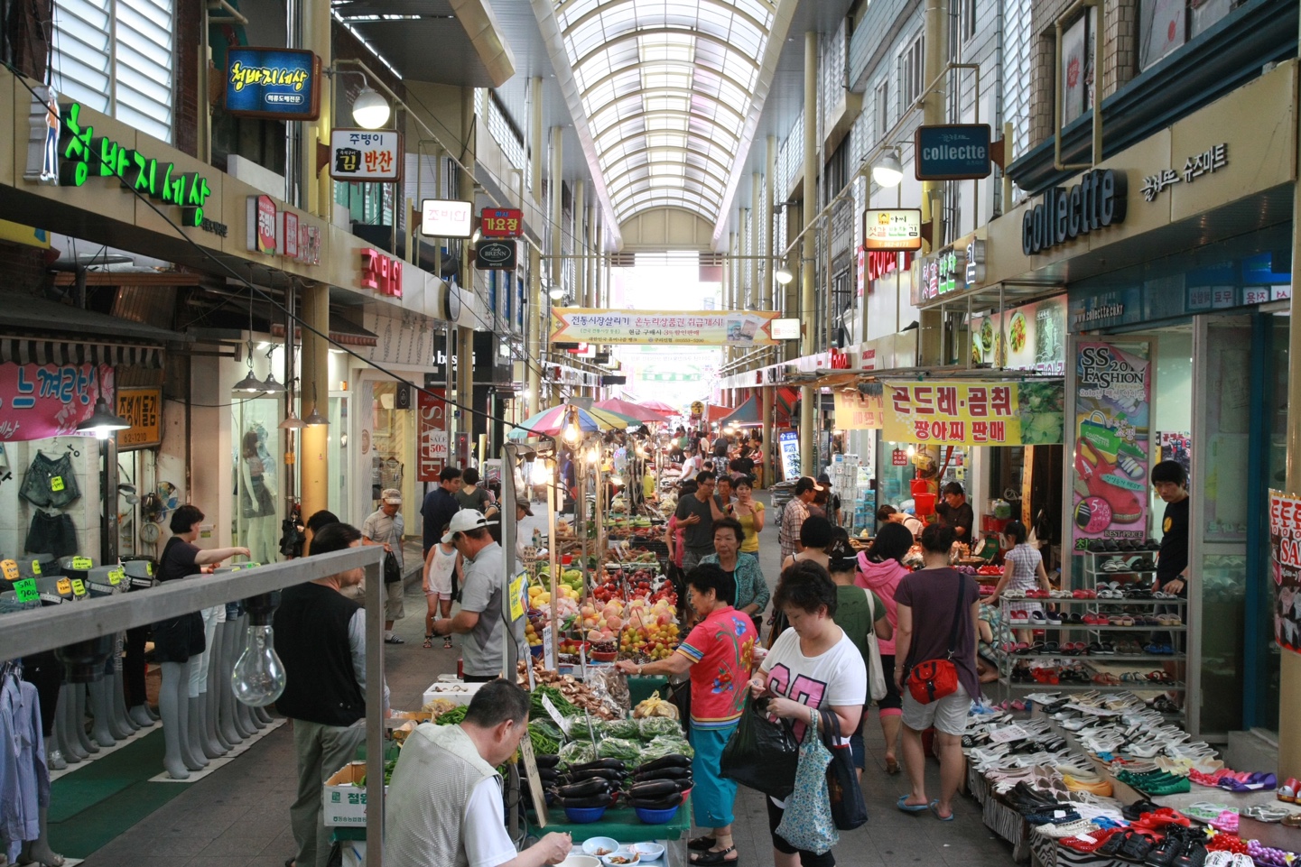 구리전통시장 아케이트 설치 사진1