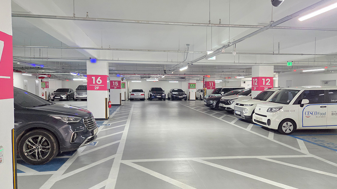 구리전통시장 공영주차창 사진